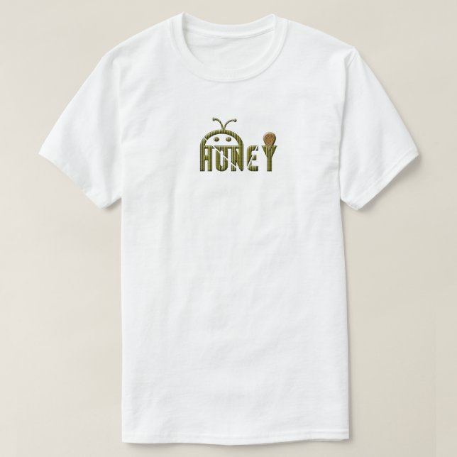 Camiseta Logo de abeja y miel (Diseño del anverso)
