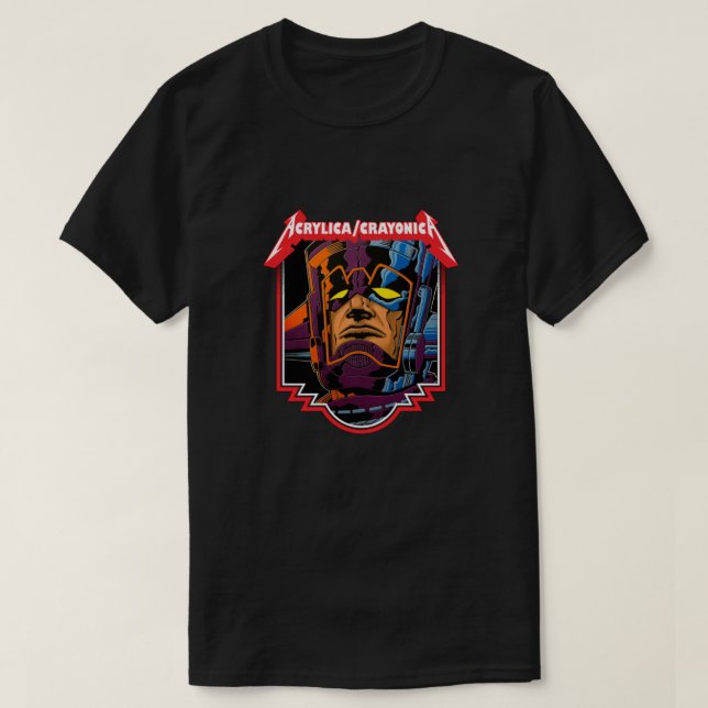 Camiseta Logo de AcrylicaCrayonica con Galactus Classic (Diseño del anverso)