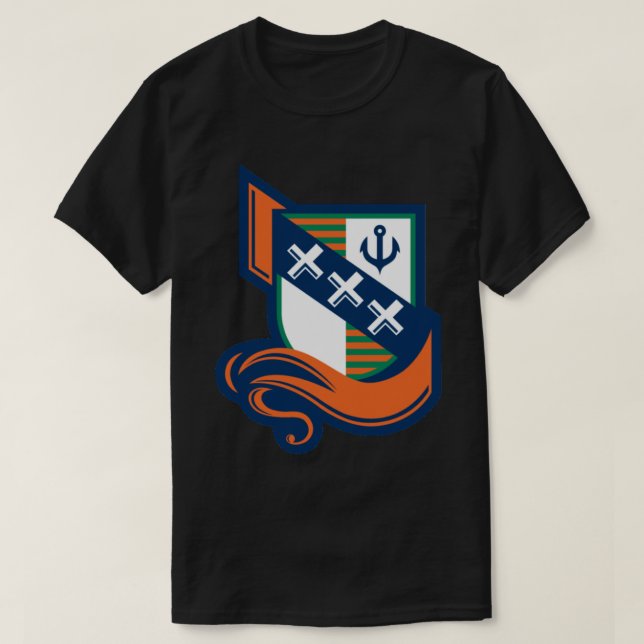 Camiseta Logo de Amsterdam Admirals NFLE Pegatina (Diseño del anverso)