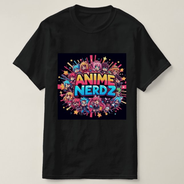 Camiseta Logo de Anime Nerdz (Diseño del anverso)