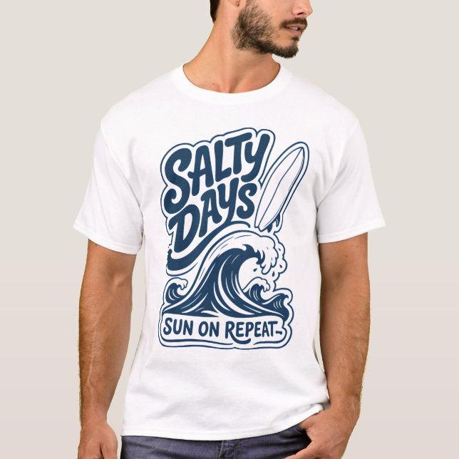 Camiseta Logo de Aventura de Surf (Anverso)