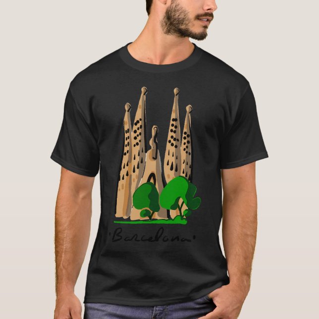 Camiseta Logo de Barcelona Gaudi (Anverso)