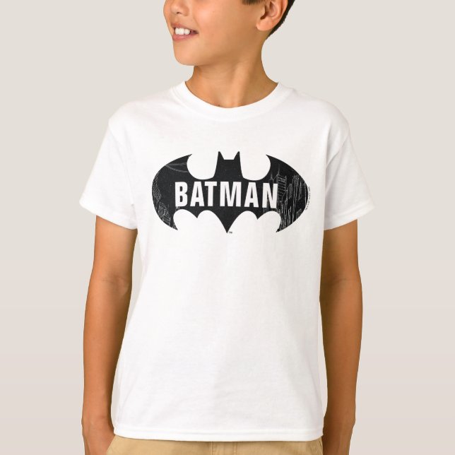 Camiseta Logo De Bat Con Comedor De Gótica (Anverso)