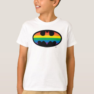 Camiseta Logo de Batman Rainbow