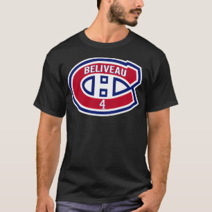 Camiseta Logo de Beliveau Habs