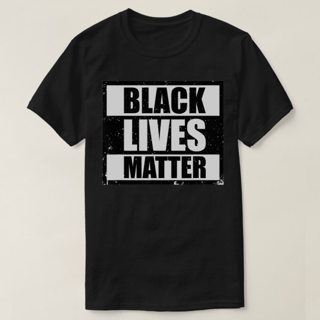 Camiseta Logo de Black Lives Matter con problemas de impres (Diseño del anverso)