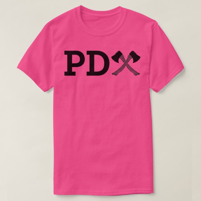 Camiseta Logo de Black PDAxe (Diseño del anverso)