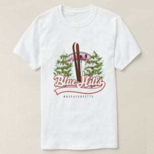 Camiseta Logo de Blue Hills Massachusetts Ski