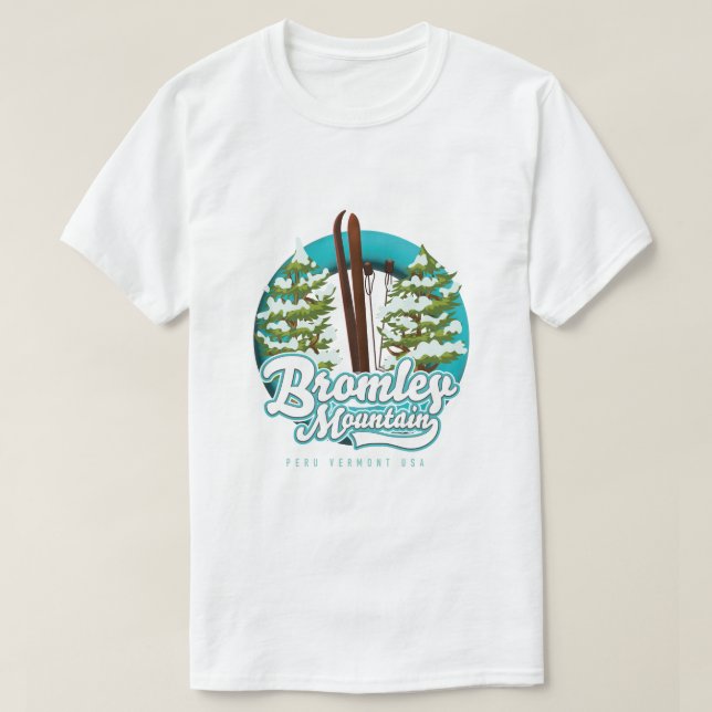 Camiseta Logo de Bromley Mountain Peru Vermont US Ski (Diseño del anverso)