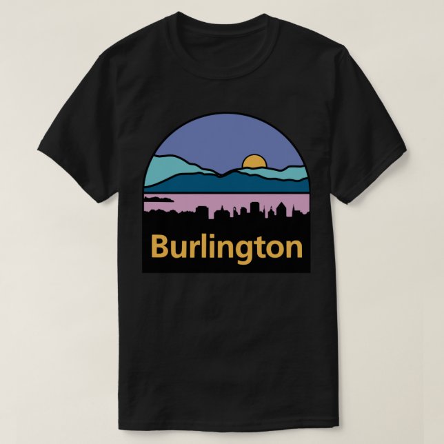 Camiseta Logo de Burlington, Pegatina Vermont (Diseño del anverso)