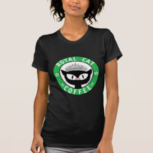 Camiseta LOGO DE CAFE GATO REAL Café Gato Negro