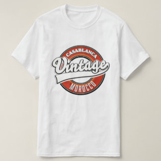 Camiseta Logo de Casablanca Marruecos Vintage
