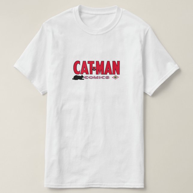 Camiseta Logo de Cat-Man Comics (Diseño del anverso)