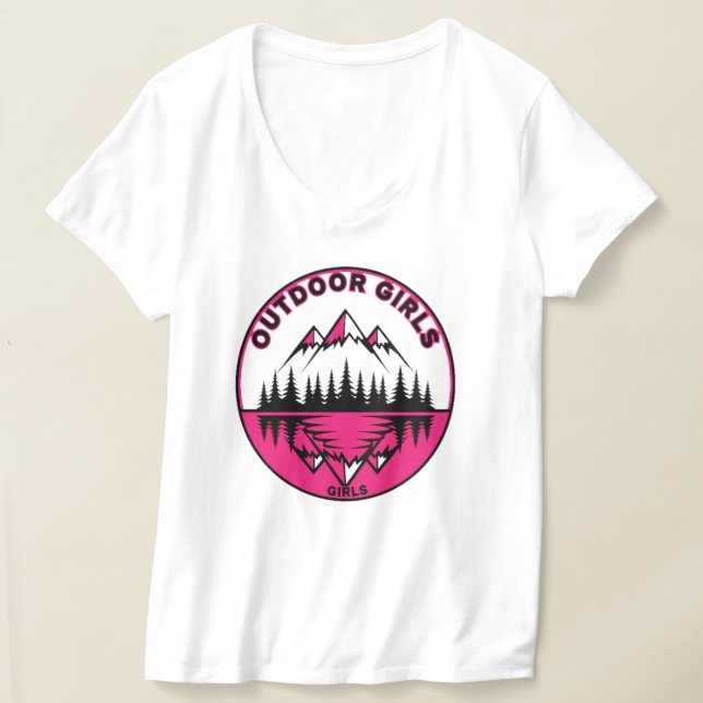 Camiseta Logo de Chicas al Aire Libre (Distribución )