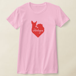 Camiseta Logo de Chihuahua Mom Love Heart Chimigos