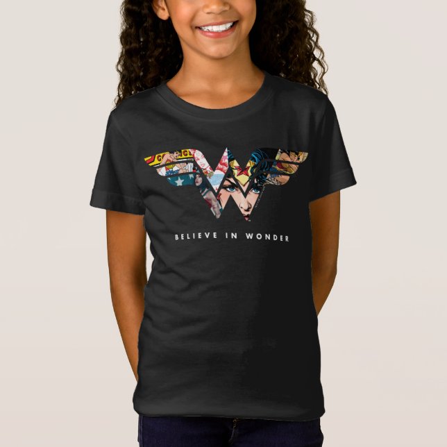 Camiseta Logo De Collage "Belider In Wonder" De Mujer Marav (Anverso)
