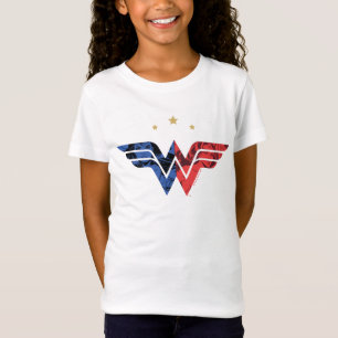 Camiseta Logo De Cómic Moderno Y Retro De La Mujer Maravil