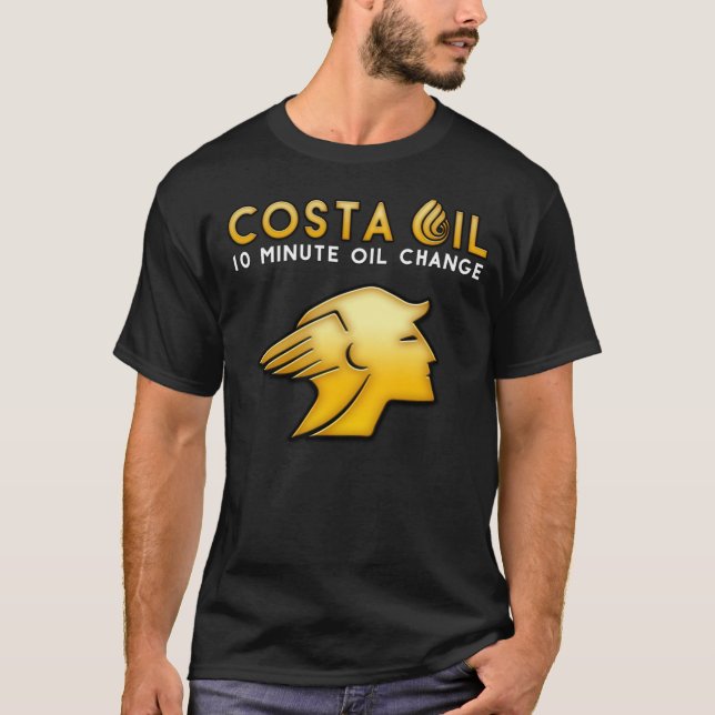 Camiseta Logo de Costa Oil Square Tee oscuro (Anverso)