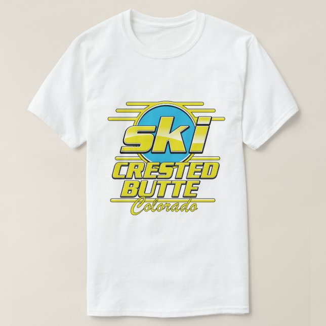 Camiseta Logo de Crested Butte Colorado 80 (Diseño del anverso)