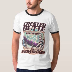 Camiseta Logo de Crested Butte Colorado Snowboarding
