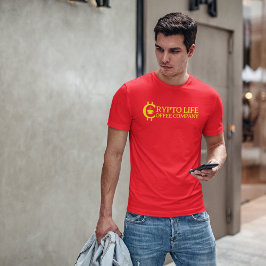 Camiseta Logo de Crypto Life Coffee Company
