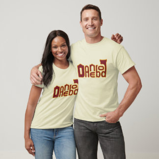 Camiseta Logo de Danebod Melty - Marrón/Oro