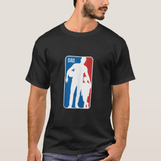 Camiseta Logo de deportes para papá de baloncesto Silueta d