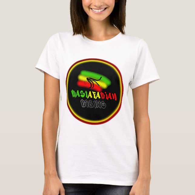 Camiseta Logo de Derechos Rastafari (Anverso)