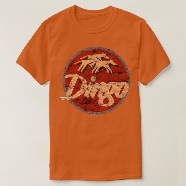 Camiseta Logo de Dingo Dog Vintage (Diseño del anverso)