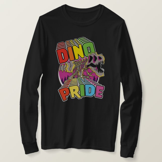 Camiseta Logo de Dino Pride (Anverso del diseño)