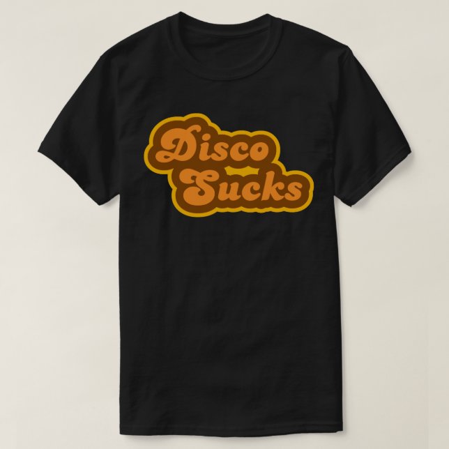 Camiseta Logo de Disco Sucks Retro 70 (Diseño del anverso)