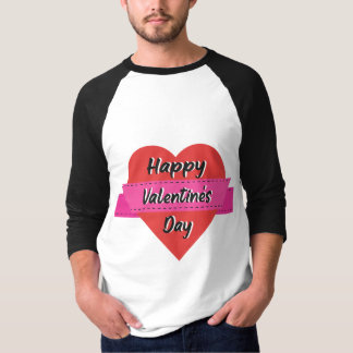 Camiseta Logo de diseño cardíaco con lema del día de las ve