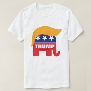 Camiseta Logo de Donald Trump sobre el elefante republicano