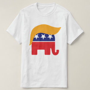 Camiseta Logo de Donald Trump sobre el elefante republicano