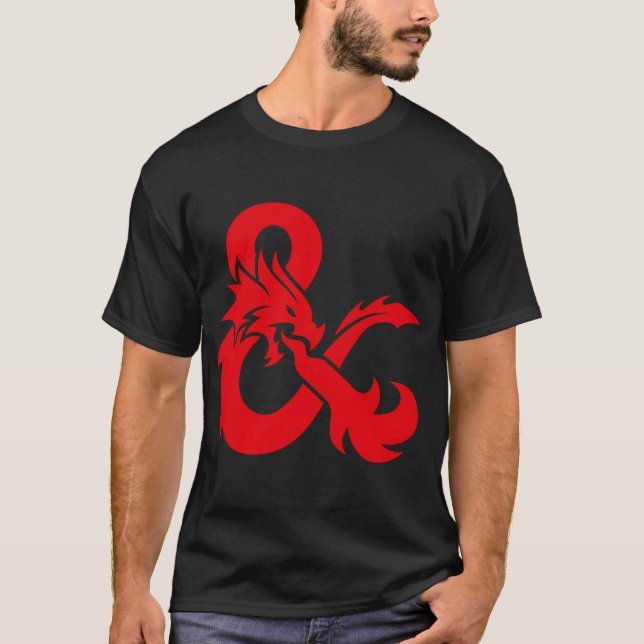 Camiseta Logo de Dungeons Dragons Ampersand Only (Anverso)