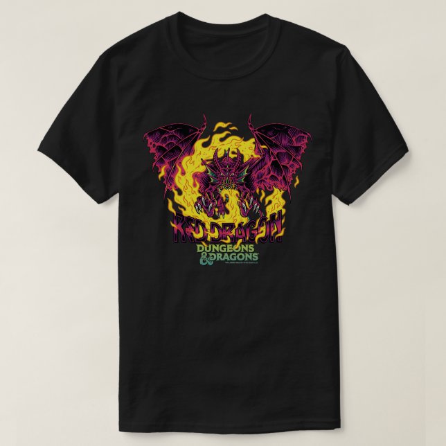 Camiseta Logo de Dungeons & Dragons Red Dragon (Diseño del anverso)