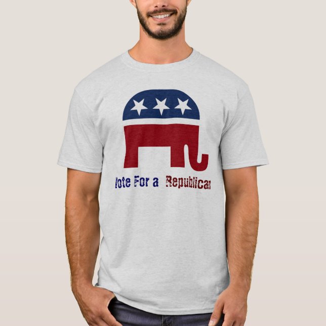 Camiseta Logo de elefantes republicanos (Anverso)
