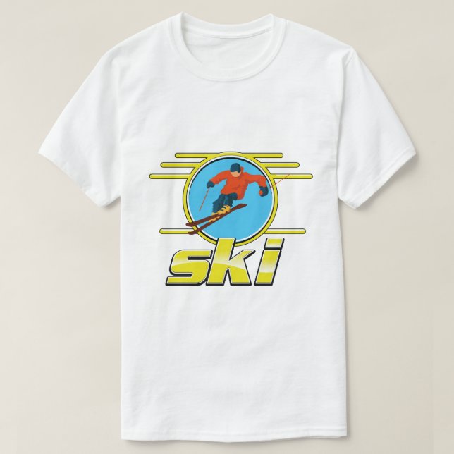 Camiseta Logo de esquí de los años 90 (Diseño del anverso)