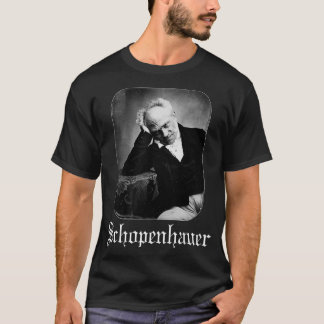 Camiseta Logo de estilo Metalizado negro Schopenhauer