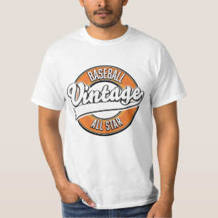 Camiseta Logo de estilo vintage de béisbol.