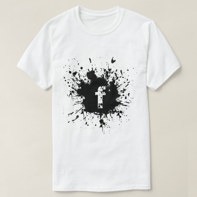 Camiseta Logo de Facebook T shart (Diseño del anverso)