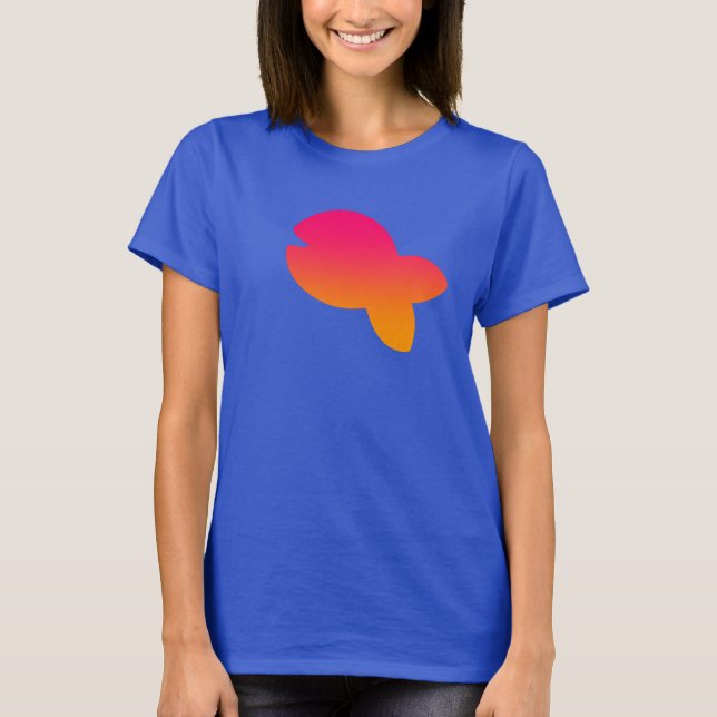 Camiseta Logo de Fish Blue (Anverso)