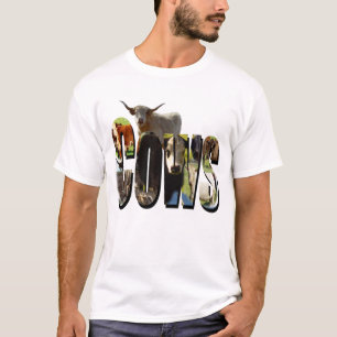 Camiseta Logo De Fotografía De Vaca Con Vacas,