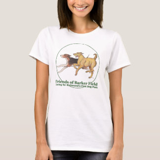 Camiseta Logo de Friends of Barker Field en un té de mujer