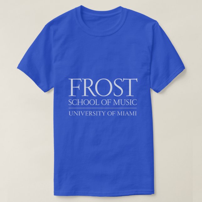 Camiseta Logo de Frost School of Music (Diseño del anverso)