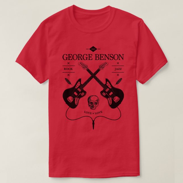 Camiseta Logo de George Benson Guitar (Diseño del anverso)