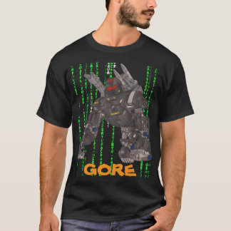 CAMISETA LOGO DE GORE ORO MATRIX NEGRO POR SAMURÁI GUERRERO