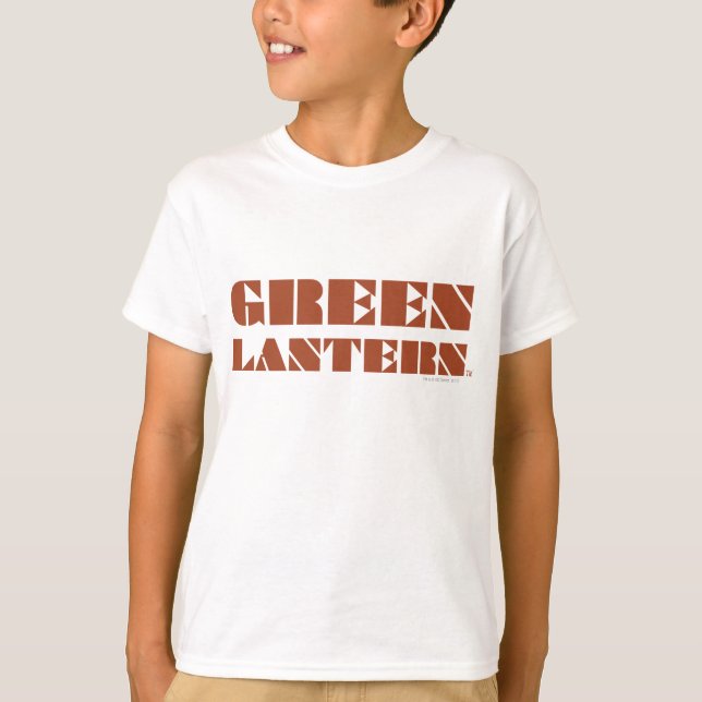 Camiseta Logo de Green Lantern - Tan (Anverso)