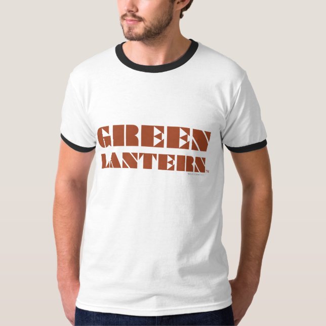 Camiseta Logo de Green Lantern - Tan (Anverso)