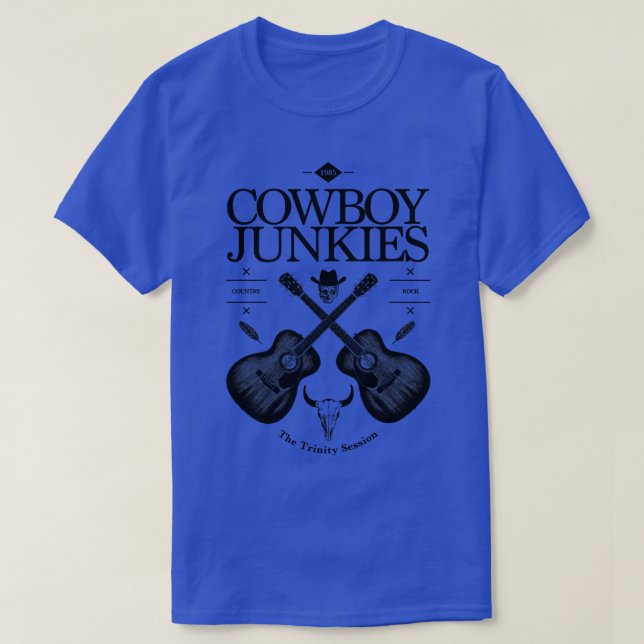 Camiseta Logo de Guitarra Acústica Cowboy Junkies (Diseño del anverso)